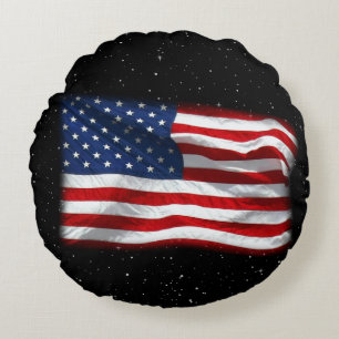 Coussins Ronds Drapeau américain patriotique États-Unis