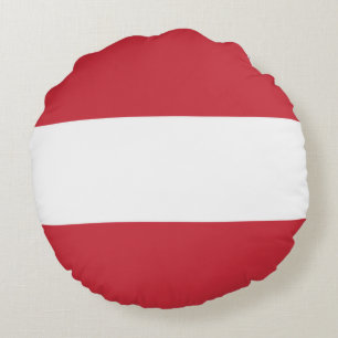 Coussins Ronds Drapeau autrichien