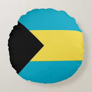 Coussins Ronds Drapeau bahamien