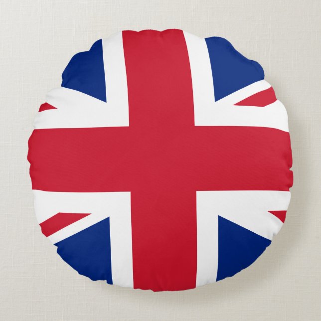 Coussins Ronds Drapeau britannique (Devant)