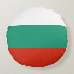 Coussins Ronds Drapeau Bulgarie tricolore
