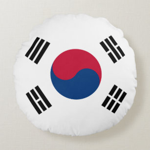 Coussins Ronds Drapeau Corée du Sud (Corée du Sud)