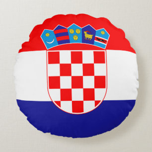 Coussins Ronds Drapeau croate