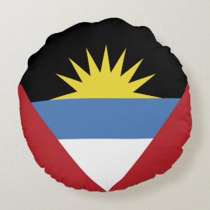 Coussins Ronds Drapeau d'Antigua-et-Barbuda