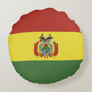 Coussins Ronds drapeau de Bolivie