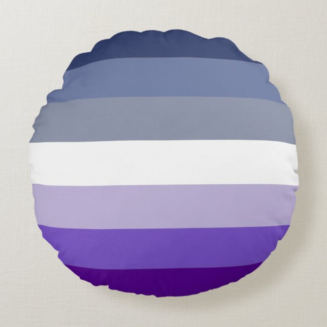 Coussins Ronds Drapeau de fierté lesbienne Butch (Devant)