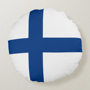 Coussins Ronds Drapeau de Finlande