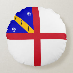 Coussins Ronds Drapeau de Herm