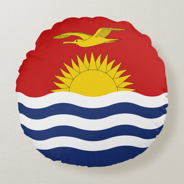 Coussins Ronds Drapeau de Kiribati (Devant)