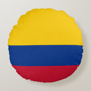 Coussins Ronds Drapeau de la Colombie
