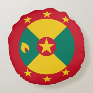 Coussins Ronds Drapeau de la Grenade