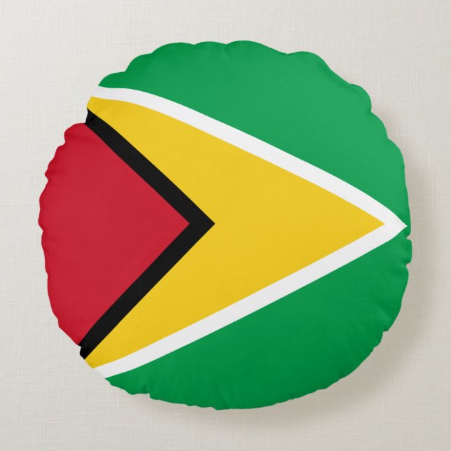 Coussins Ronds Drapeau de la Guyane (Devant)