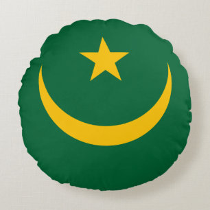 Coussins Ronds Drapeau de la Mauritanie