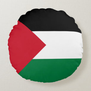 Coussins Ronds Drapeau de la Palestine