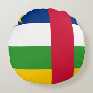 Coussins Ronds Drapeau de la République centrafricaine