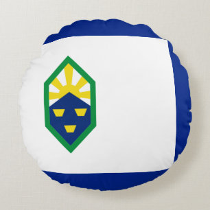 Coussins Ronds Drapeau de la ville de Colorado Springs (Colorado)