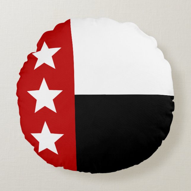 Coussins Ronds Drapeau de Laredo (Texas) (Devant)