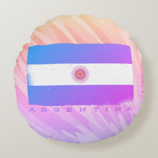Coussins Ronds Drapeau de l'ARGENTINE