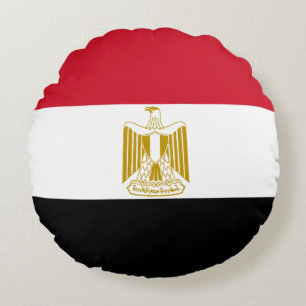 Coussins Ronds Drapeau de l'Égypte
