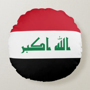 Coussins Ronds Drapeau de l'Irak