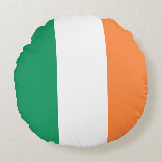 Coussins Ronds Drapeau de l'Irlande (Devant)