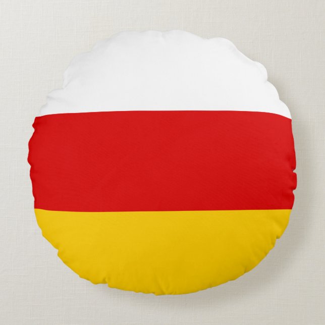 Coussins Ronds Drapeau de l'Ossétie du Sud (Devant)