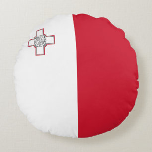 Coussins Ronds Drapeau de Malte
