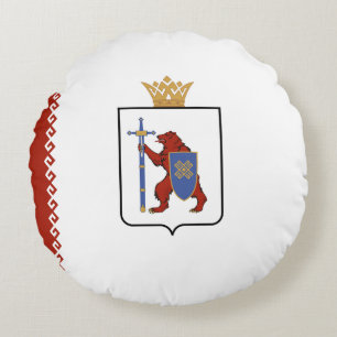 Coussins Ronds Drapeau de Mari El