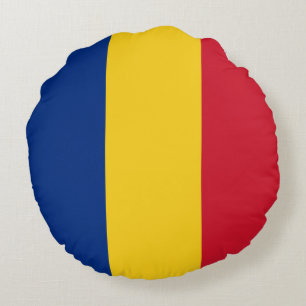Coussins Ronds Drapeau de Roumanie