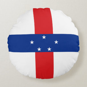 Coussins Ronds Drapeau des Antilles néerlandaises