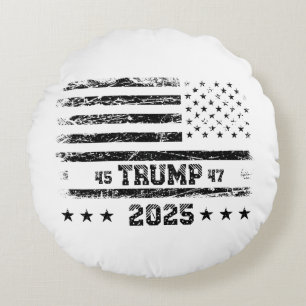 Coussins Ronds Drapeau des États-Unis.Président Donald Trump.R