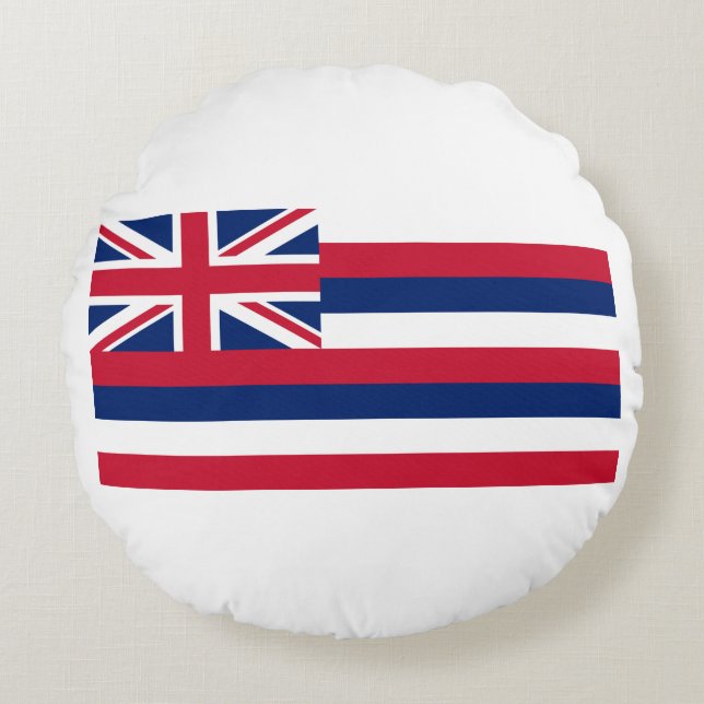 Coussins Ronds Drapeau d'État d'Hawaii (Devant)