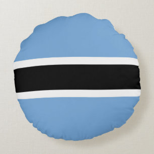 Coussins Ronds Drapeau du Botswana