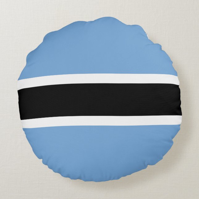 Coussins Ronds Drapeau du Botswana (Dos)