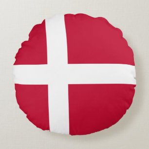 Coussins Ronds Drapeau du Danemark