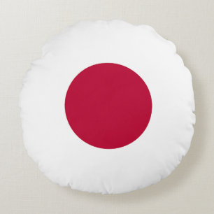 Coussins Ronds Drapeau du Japon