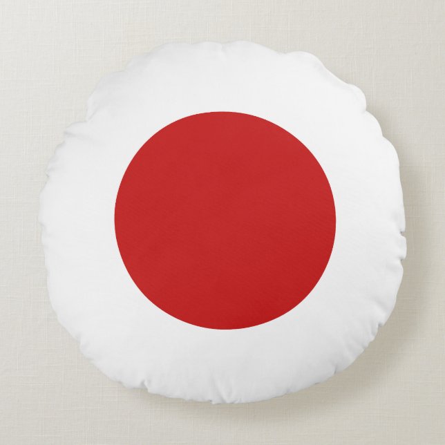 Coussins Ronds Drapeau du Japon (Devant)