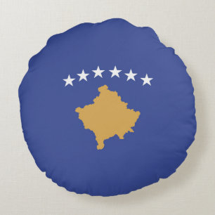 Coussins Ronds drapeau du Kosovo