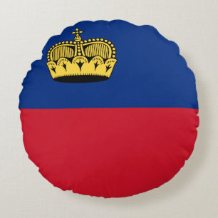 Coussins Ronds Drapeau du Liechtenstein