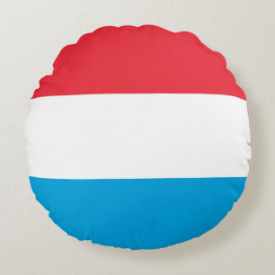 Coussins Ronds Drapeau du Luxembourg