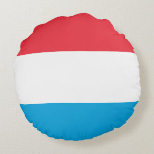 Coussins Ronds Drapeau du Luxembourg