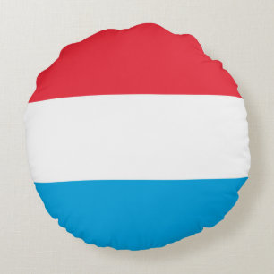 Coussins Ronds Drapeau du Luxembourg