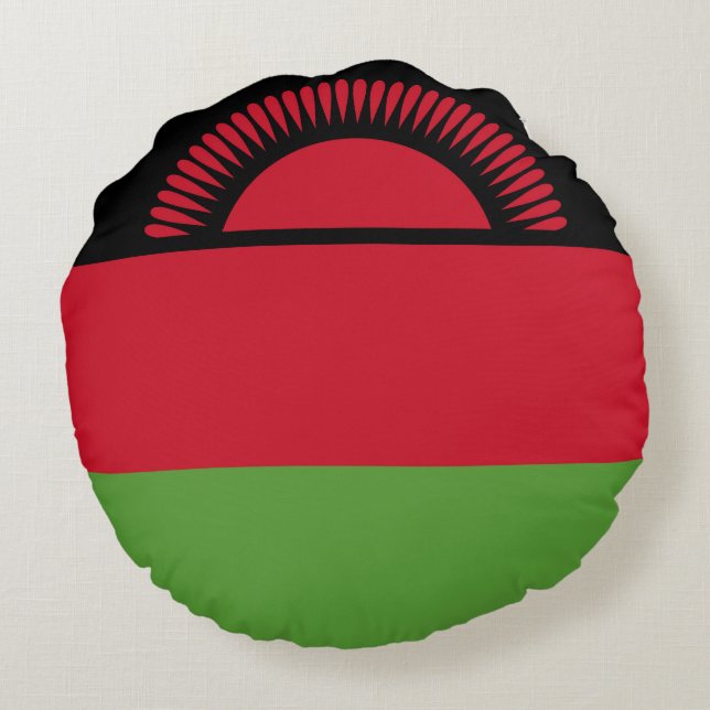 Coussins Ronds drapeau du Malawi (Dos)