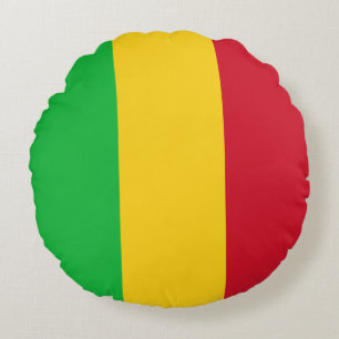 Coussins Ronds Drapeau du Mali