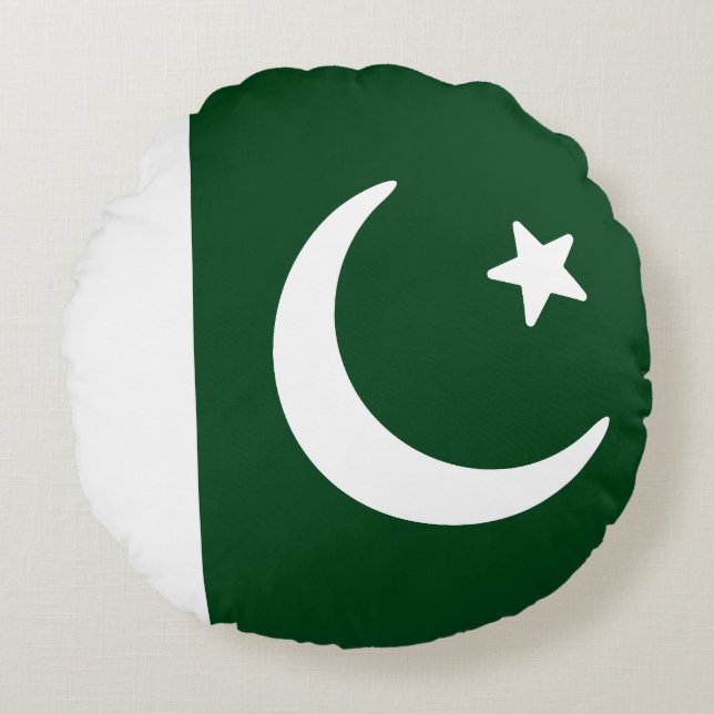 Coussins Ronds Drapeau du Pakistan (Devant)