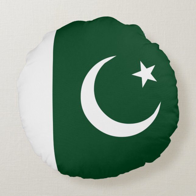 Coussins Ronds Drapeau du Pakistan (Dos)