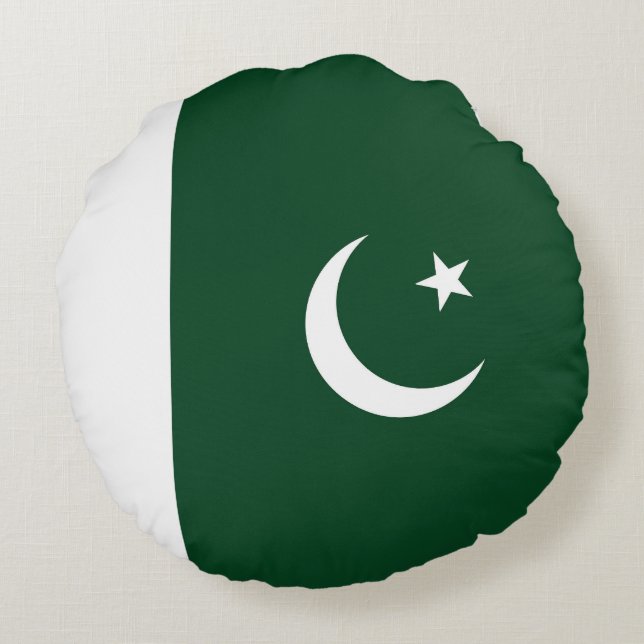 Coussins Ronds Drapeau du Pakistan (Dos)