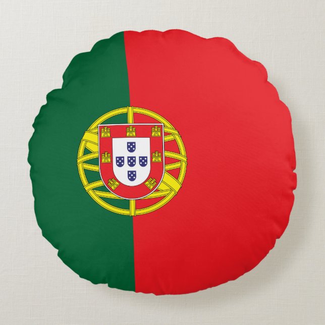 Coussins Ronds Drapeau du Portugal (Devant)