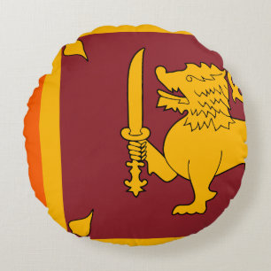 Coussins Ronds Drapeau du Sri Lanka