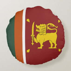 Coussins Ronds Drapeau du Sri Lanka